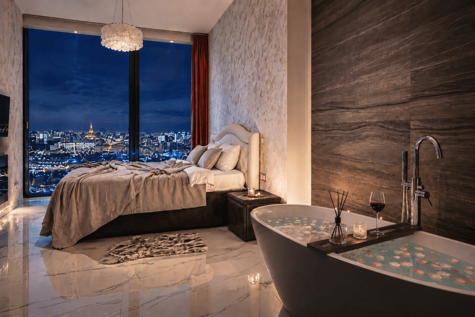 Luxury with Panoramic Bathtub